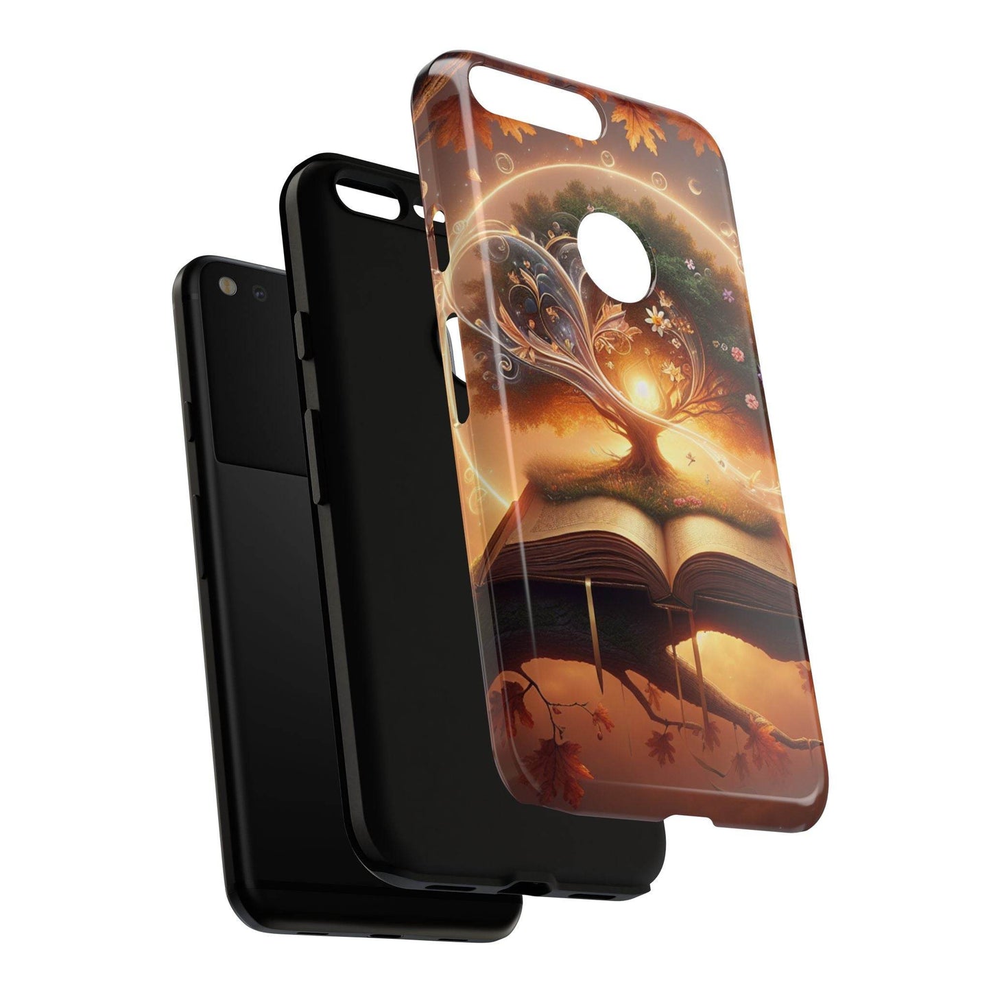 Google & Samsung - Artistic Phone Case with BookishTree Design - Tough Cases - The Dreamer's Bookshop.