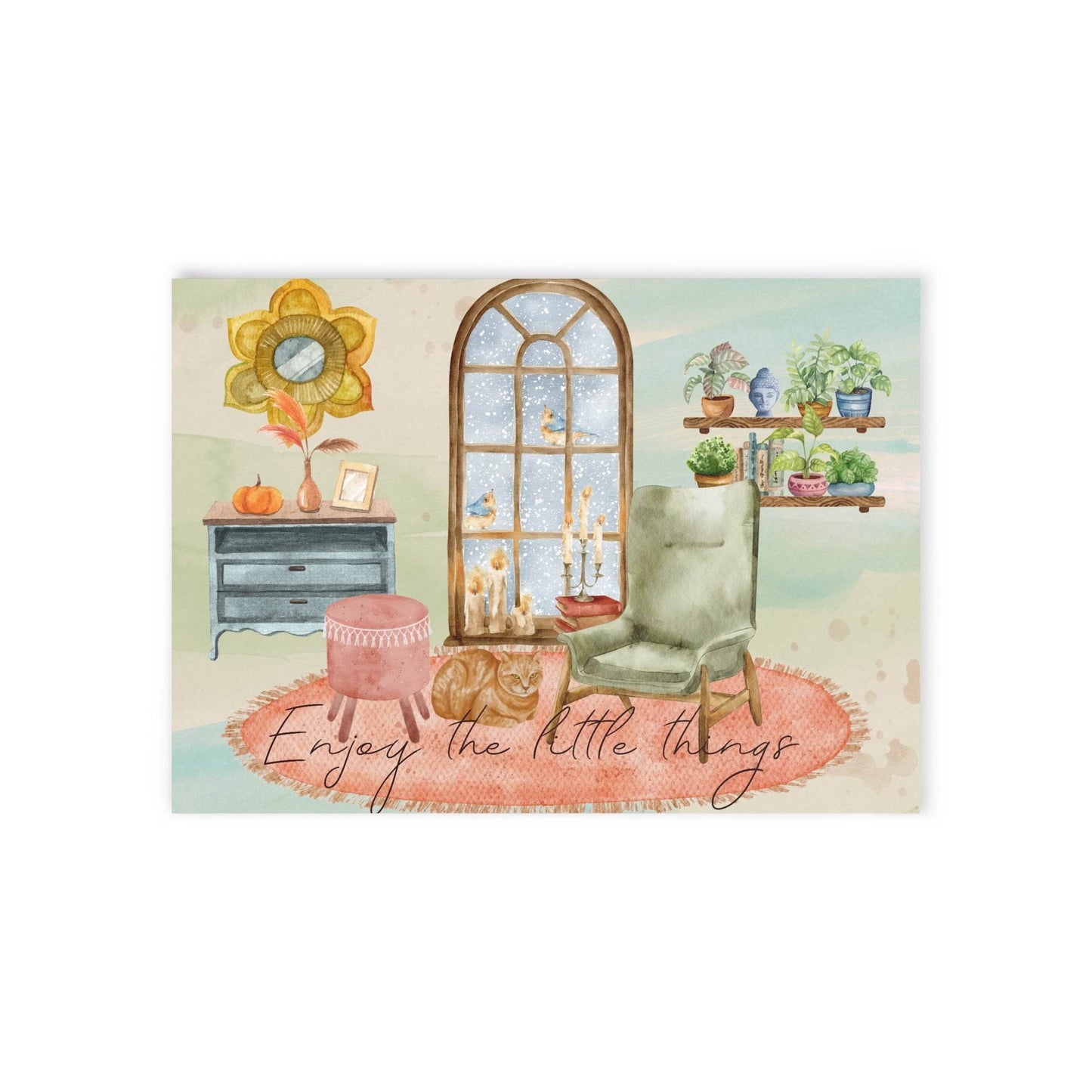 The Dreamer's Bookshop "Evening" Enjoy the Little Things Card - The Dreamer's Bookshop.