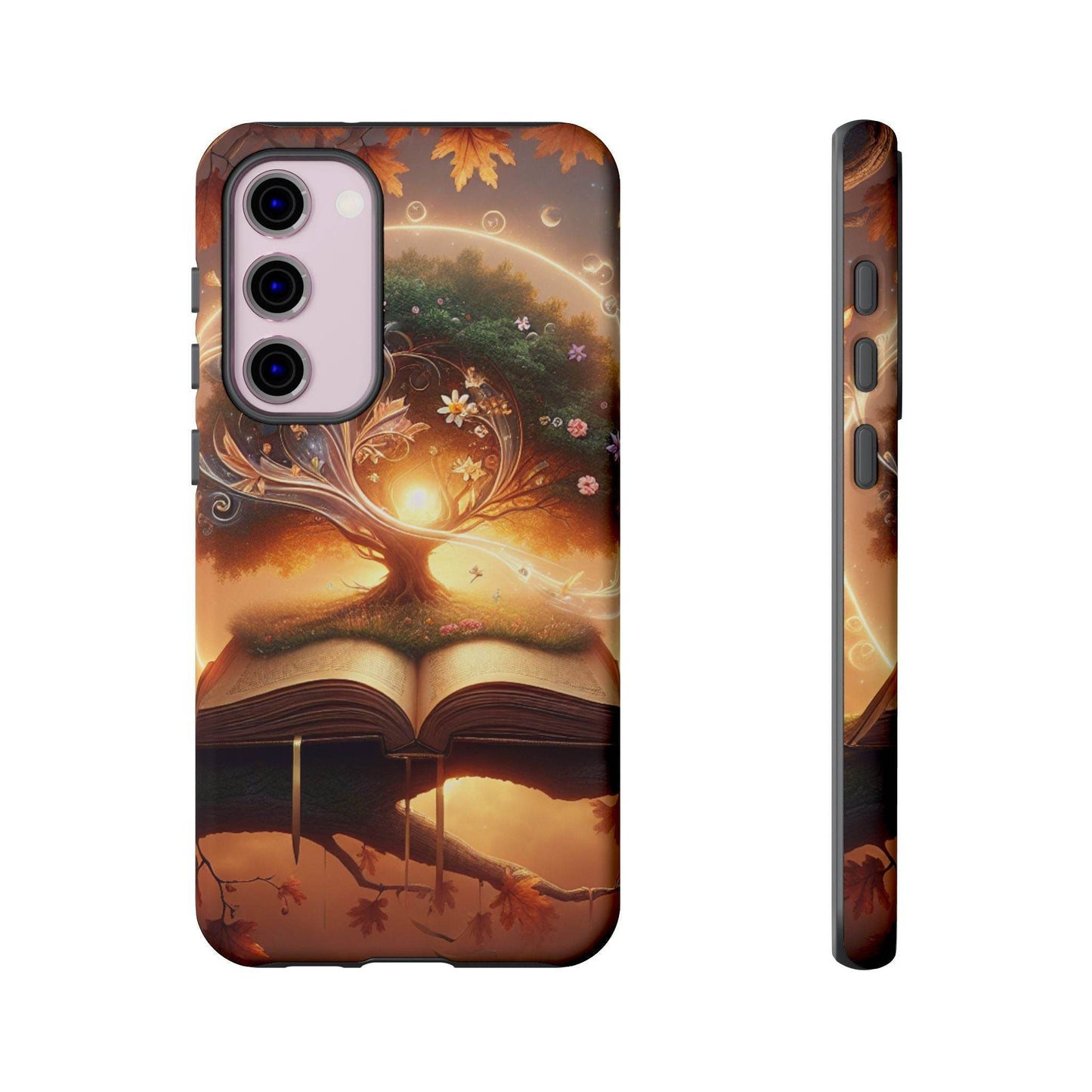 Nature-Inspired iPhone & Samsung Phone Case with Tree of Life Design - The Dreamer's Bookshop.