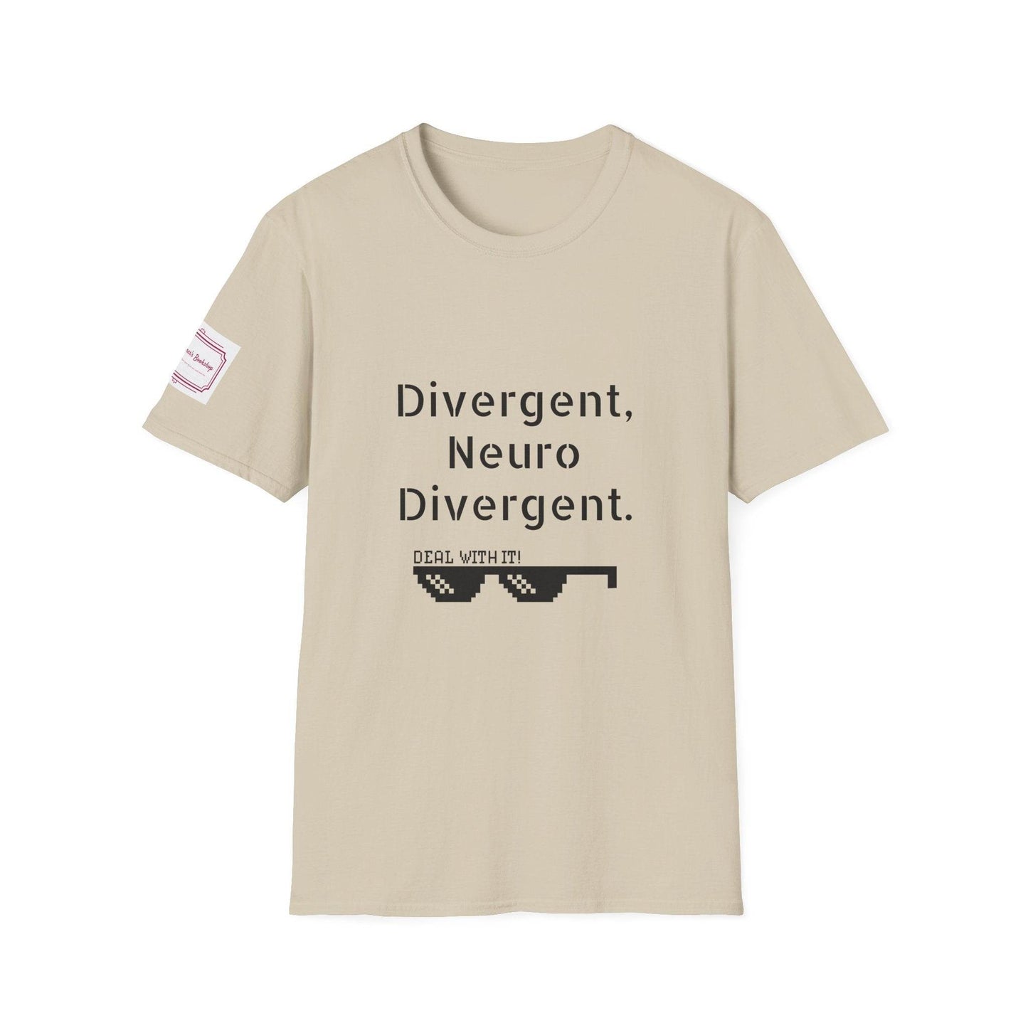 Divergent Neuro Divergent T-Shirt - Unisex Softstyle Tee for Neurodiversity Awareness - The Dreamer's Bookshop.
