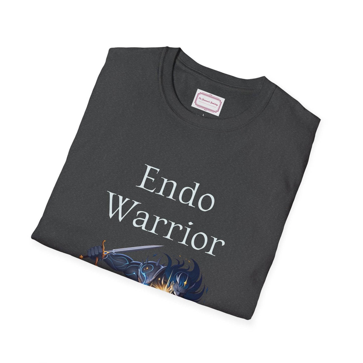 Endometriosis Warrior Unisex Softstyle T-Shirt - Embrace Your Battles - The Dreamer's Bookshop.