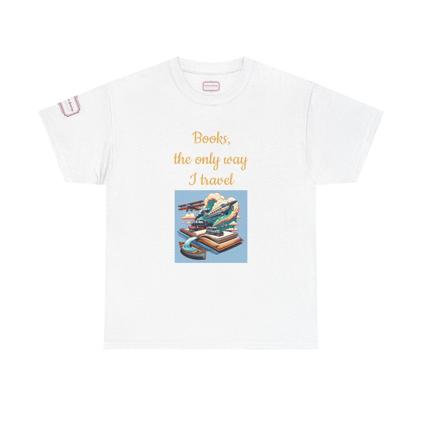 Travel - Unisex Heavy Cotton Tee - Perfect for Book Lovers - The Dreamer's Bookshop.