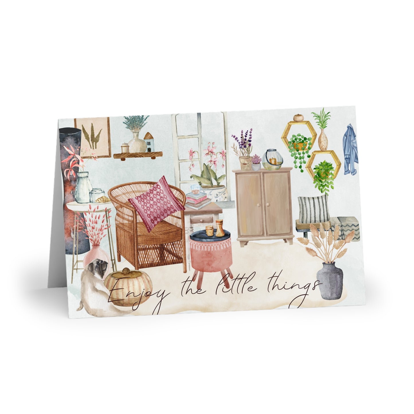 The Dreamer's Bookshop "Mugsie" Enjoy the Little Things Card - The Dreamer's Bookshop.