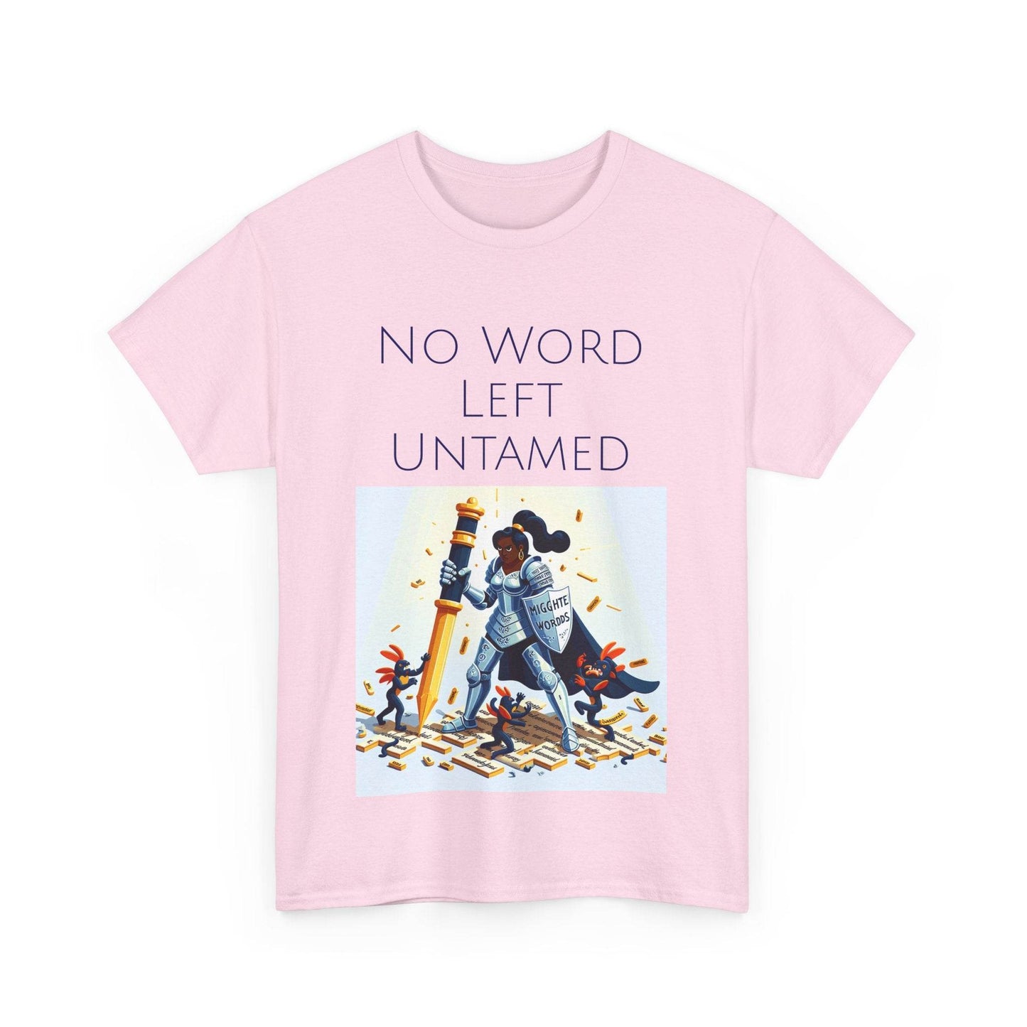 No Word Unisex Heavy Cotton Tee - Creative Writer's Apparel - The Dreamer's Bookshop.