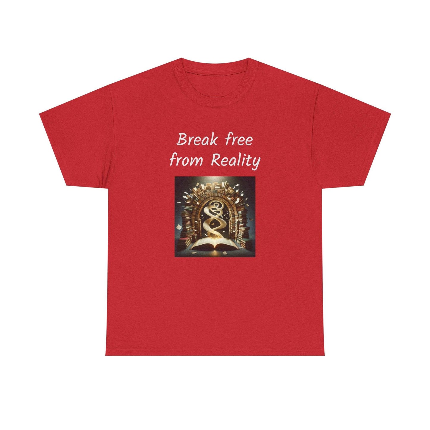 Break Free - Graphic Tee - Unisex Heavy Cotton T-Shirt - Book Lovers - The Dreamer's Bookshop.