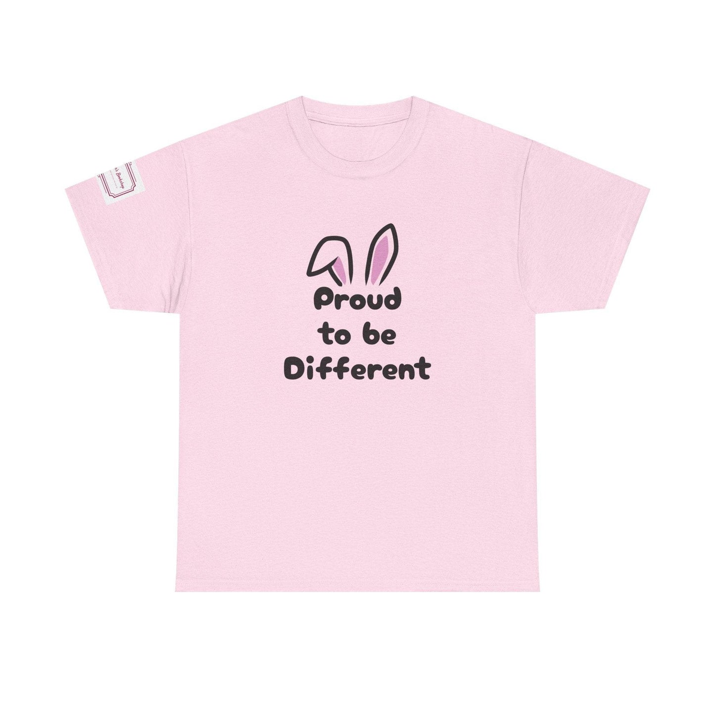 Proud to be Different Unisex Heavy Cotton Tee - Fun & Inclusive Graphic T-Shirt - The Dreamer's Bookshop.