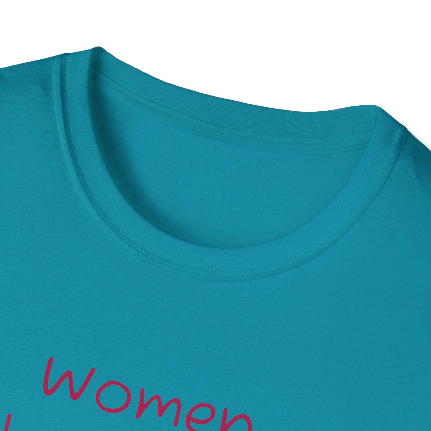 Inspirational Unisex Softstyle T-Shirt - 'Women' Motivational Design - The Dreamer's Bookshop.