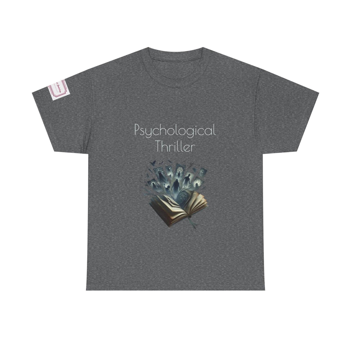 Fiction - Graphic Unisex Heavy Cotton Tee - Psychological Thriller - The Dreamer's Bookshop.