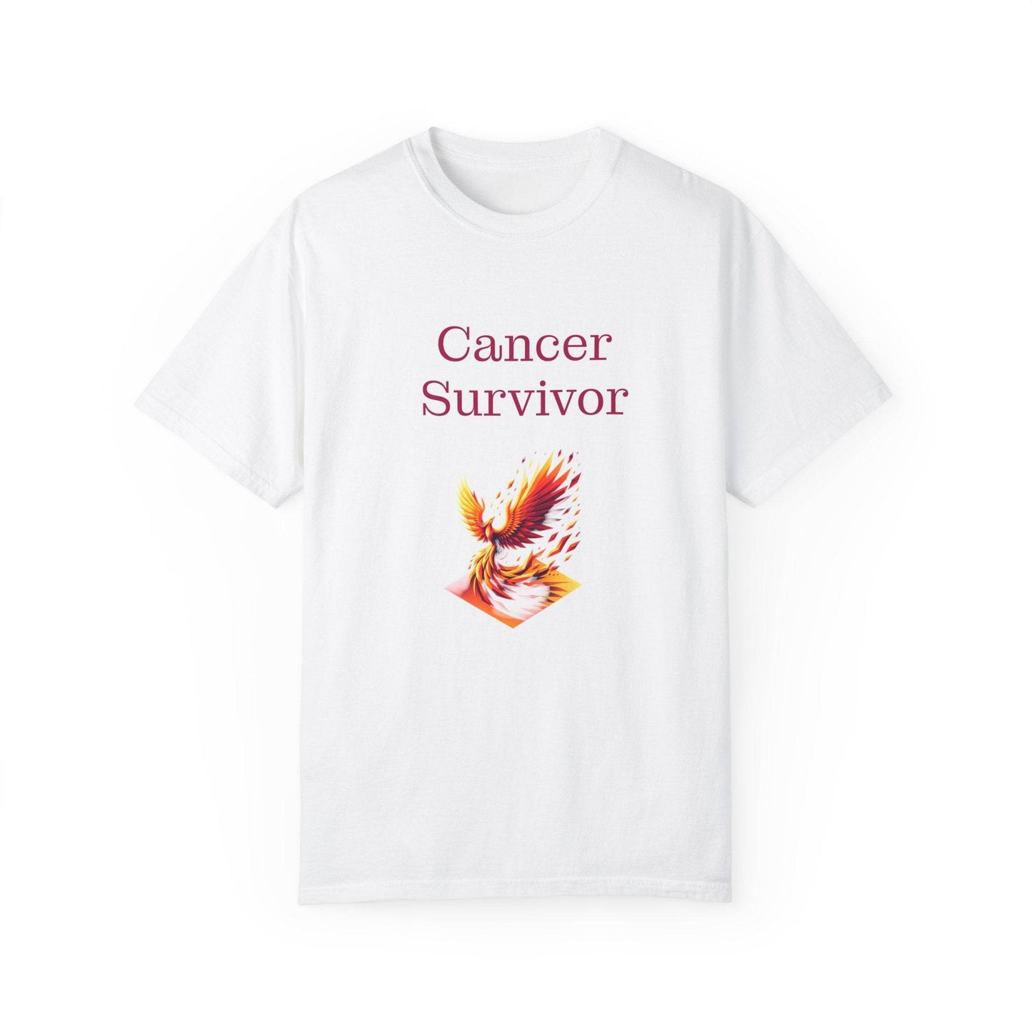 Cancer Survivor Unisex Garment-Dyed T-shirt - Inspirational Motivational Tee - The Dreamer's Bookshop.