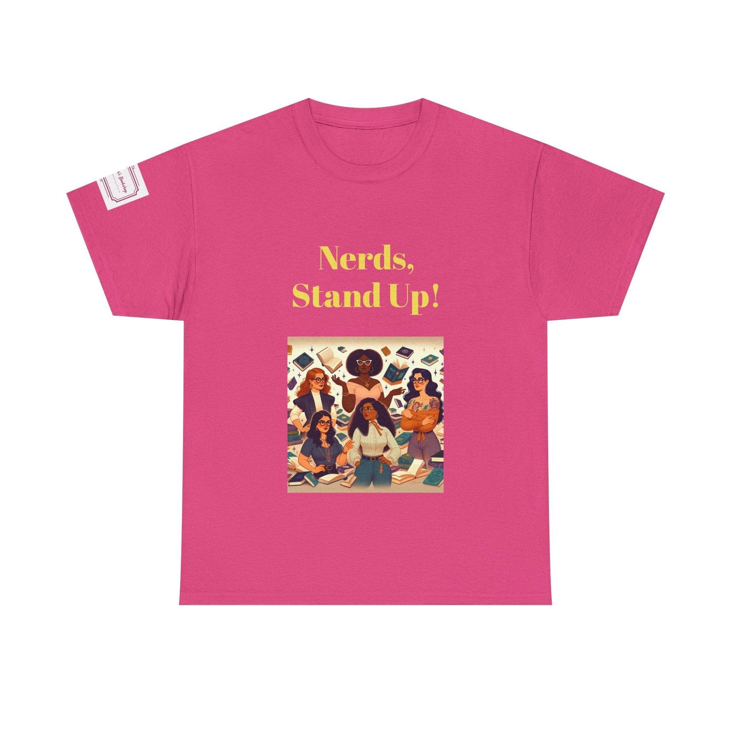 Nerds Stand Up - Unisex Heavy Cotton Tee - Book Lovers - The Dreamer's Bookshop.