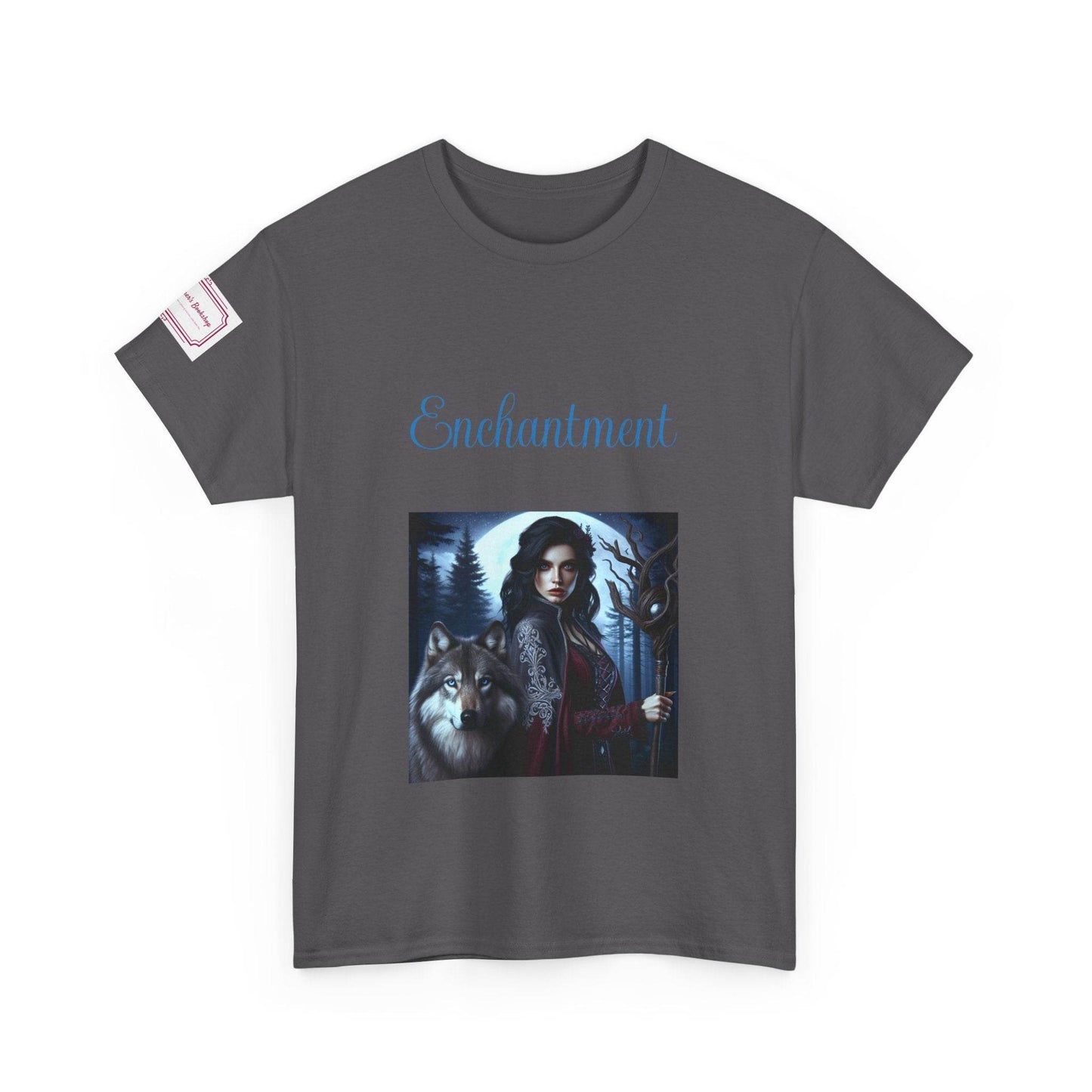 Enchanting Wolf Graphic Unisex Heavy Cotton Tee - The Dreamer's Bookshop.