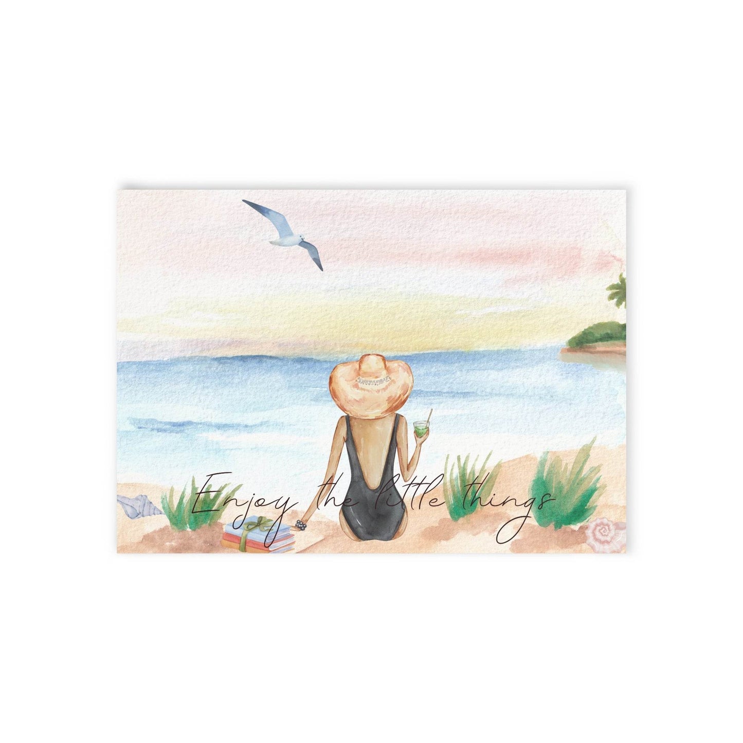 The Dreamer's Bookshop "Sea view" Enjoy the Little Things Card - The Dreamer's Bookshop.