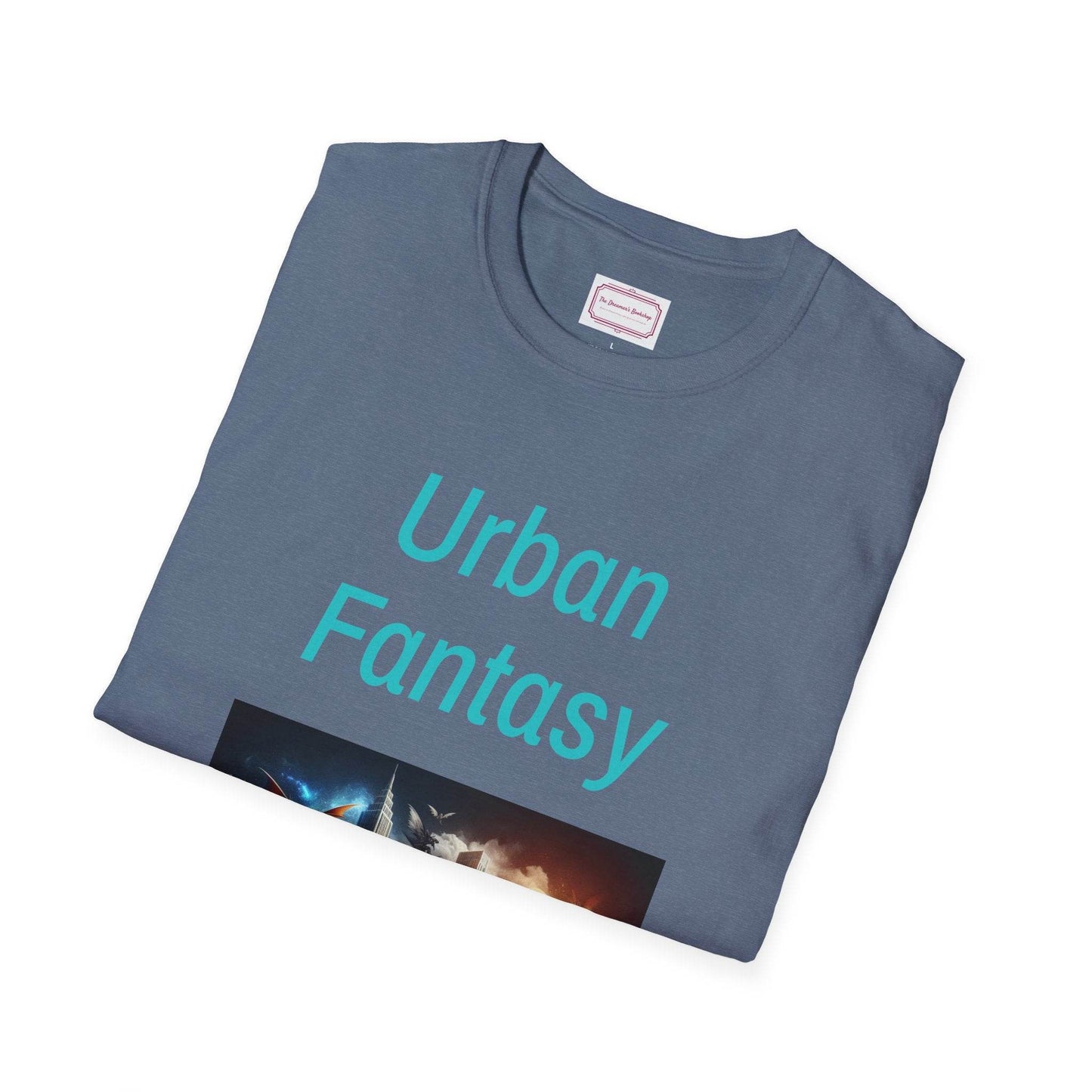 Urban Fantasy Unisex Softstyle T-Shirt - Creative Graphic Tee for Readers and Dreamers - The Dreamer's Bookshop.