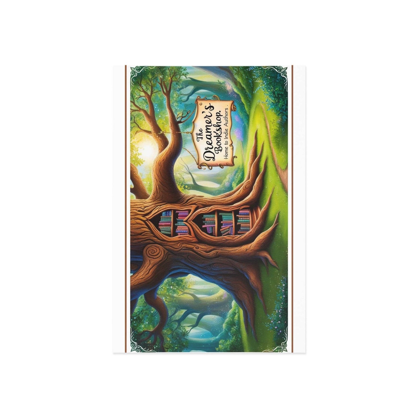 The Dreamer's Bookshop - Tree and books Card - The Dreamer's Bookshop.