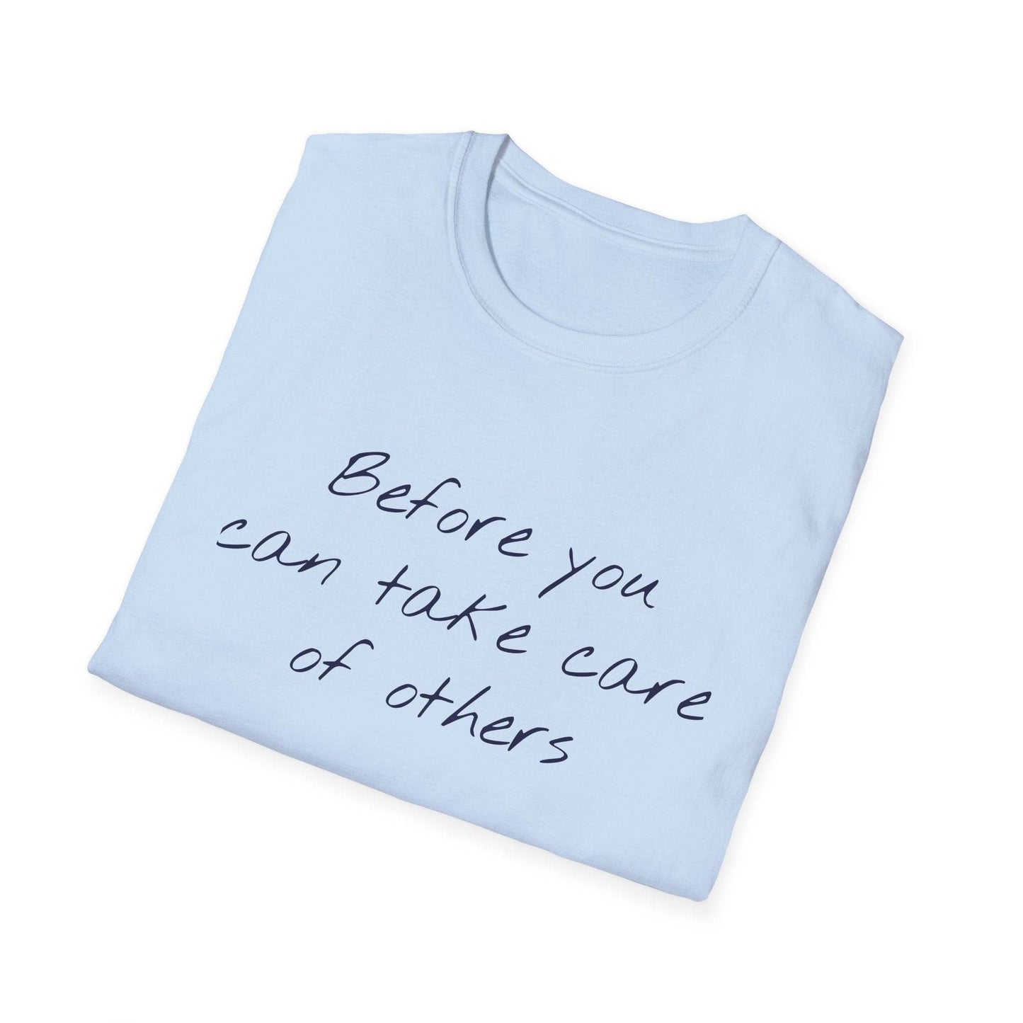 Unisex Softstyle T-Shirt - 'Take Care' Inspirational - The Dreamer's Bookshop.