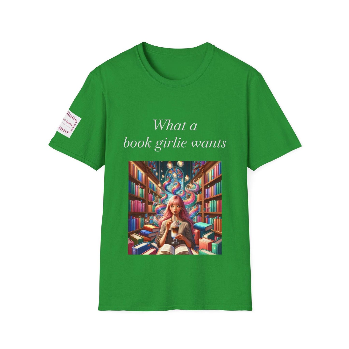 Book Girlie Unisex Softstyle T-Shirt - Perfect for Readers and Book Lovers - The Dreamer's Bookshop.
