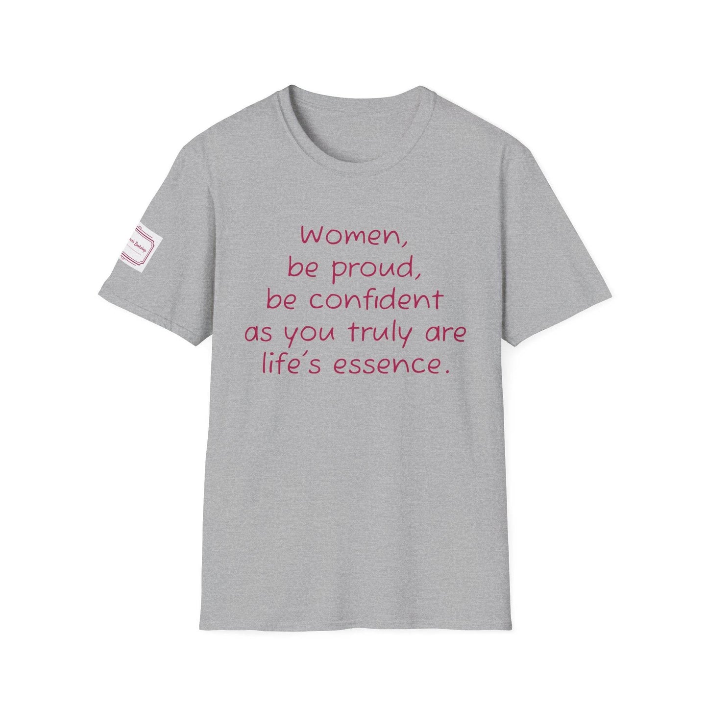 Inspirational Unisex Softstyle T-Shirt - 'Women' Motivational Design - The Dreamer's Bookshop.