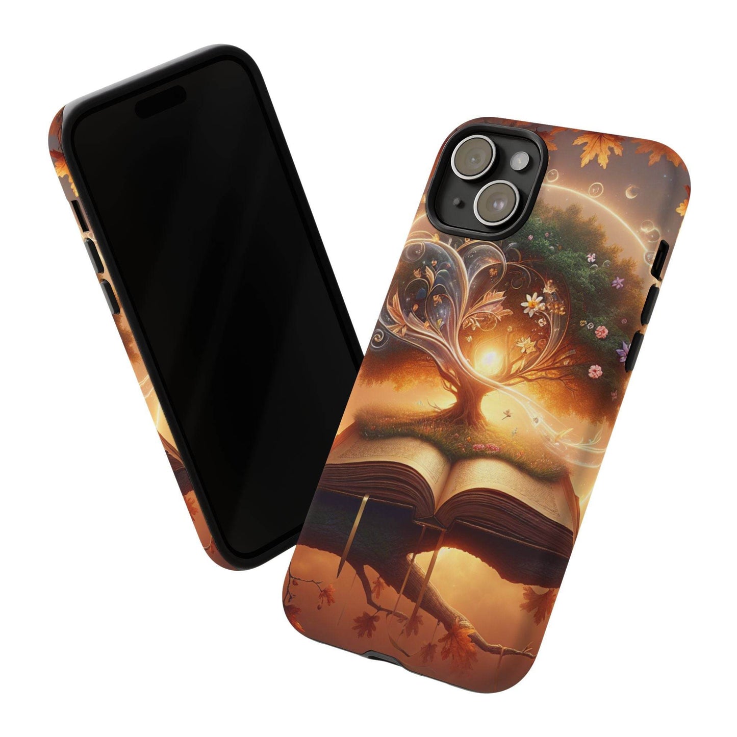 Nature-Inspired iPhone & Samsung Phone Case with Tree of Life Design - The Dreamer's Bookshop.