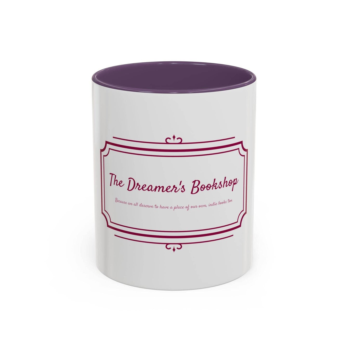 Dreamer's Bookshop Accent Coffee Mug - Perfect Gift for Book Lovers - The Dreamer's Bookshop.