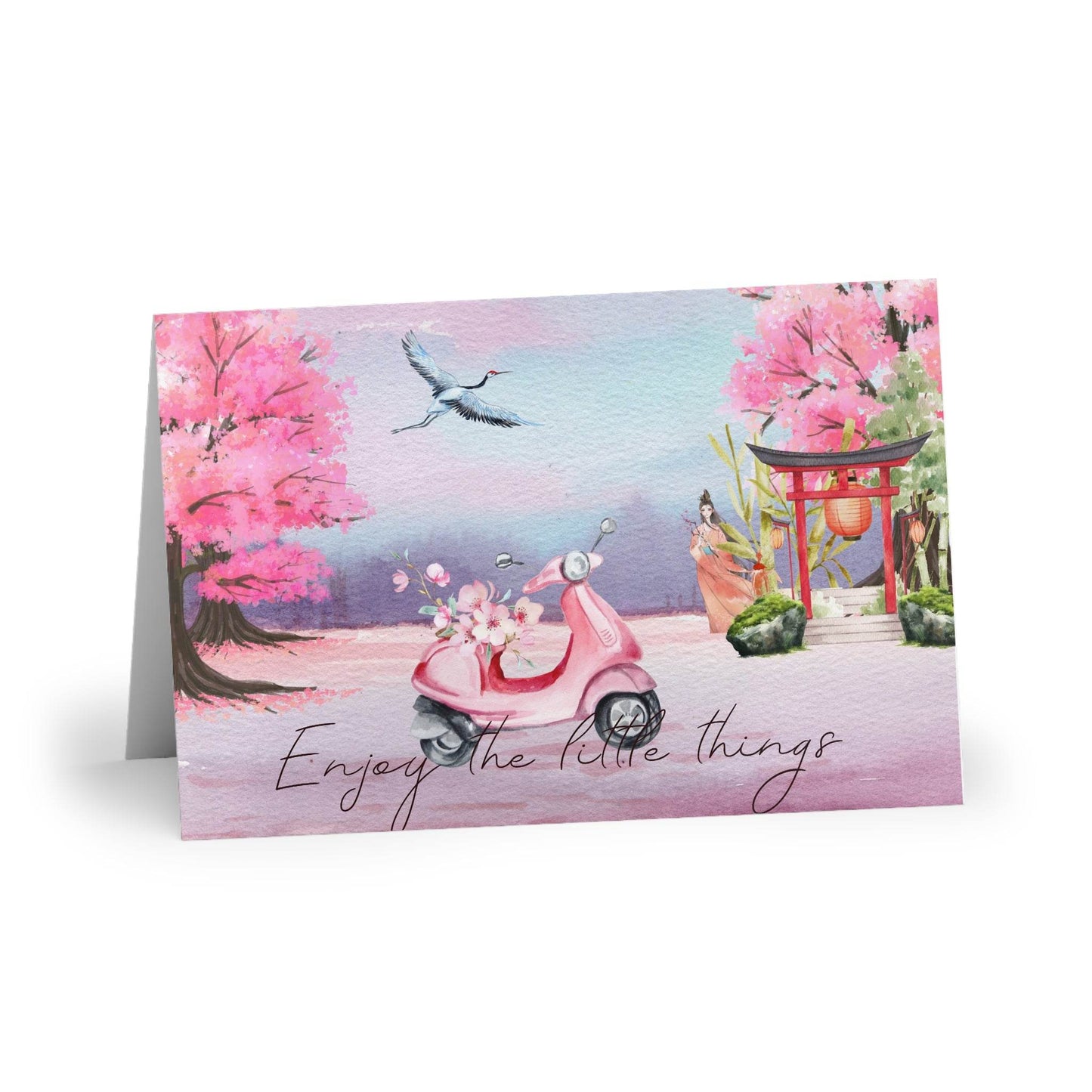 The Dreamer's Bookshop "Japanese Zen" Enjoy the Little Things Card - The Dreamer's Bookshop.
