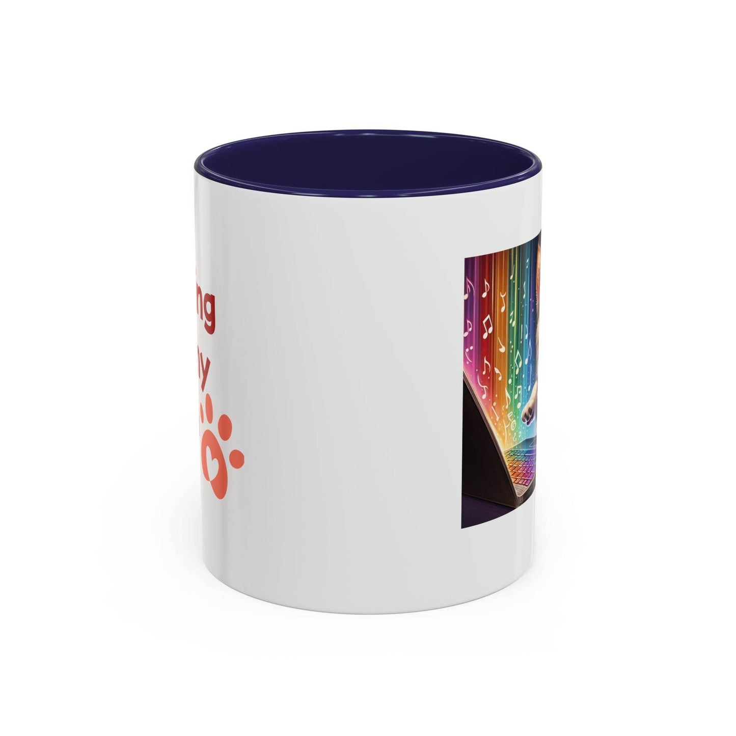 Playful Dog Writer Coffee Mug - Cute Gift for Book Lovers - The Dreamer's Bookshop.