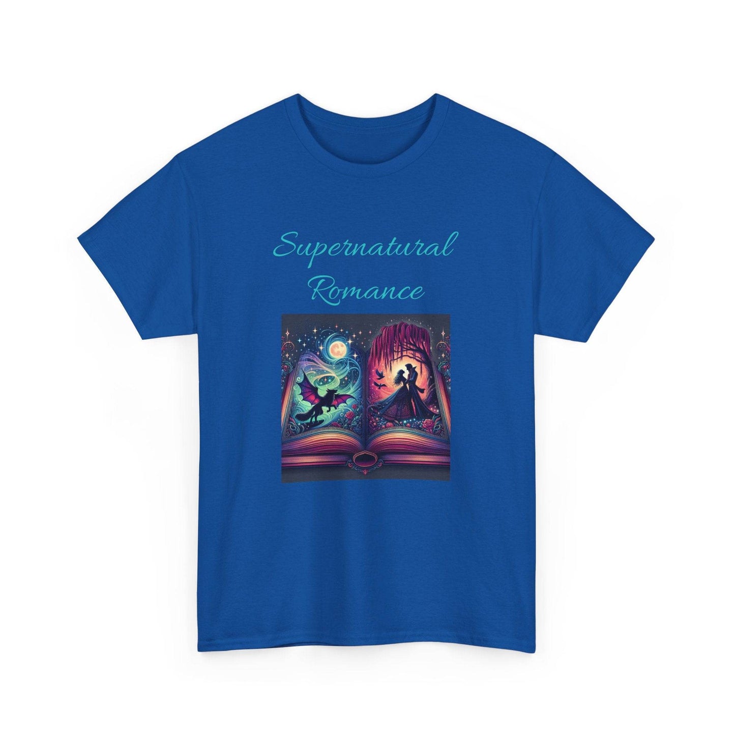 Fiction - Graphic Tee - Unisex Heavy Cotton T-Shirt - Supernatural Romance - The Dreamer's Bookshop.