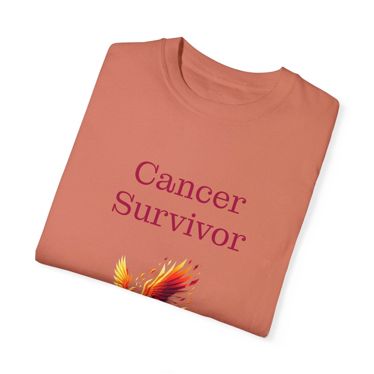 Cancer Survivor Unisex Garment-Dyed T-shirt - Inspirational Motivational Tee - The Dreamer's Bookshop.