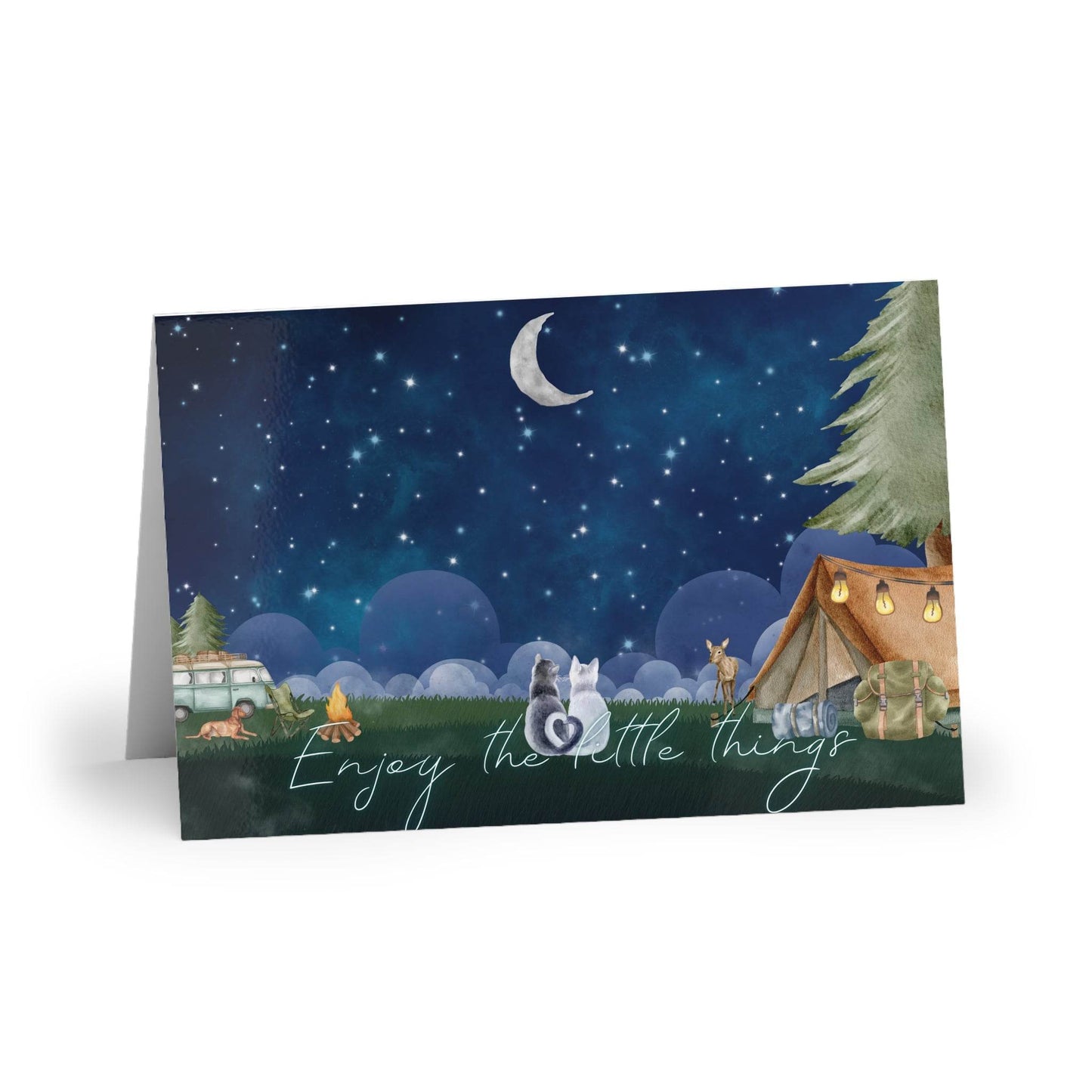 The Dreamer's Bookshop "Camping" Enjoy the Little Things Card - The Dreamer's Bookshop.