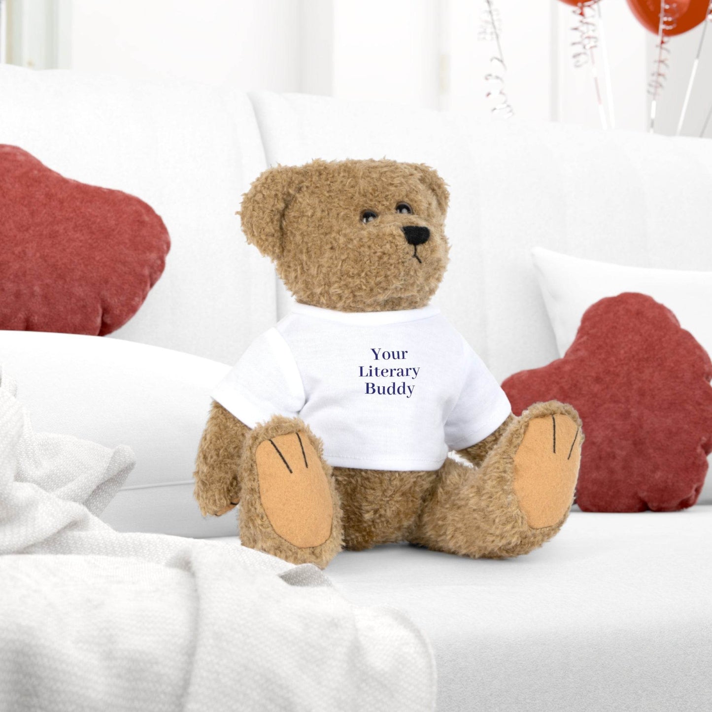Cuddle Companion Plush Toy with Motivational T-Shirt - The Dreamer's Bookshop.