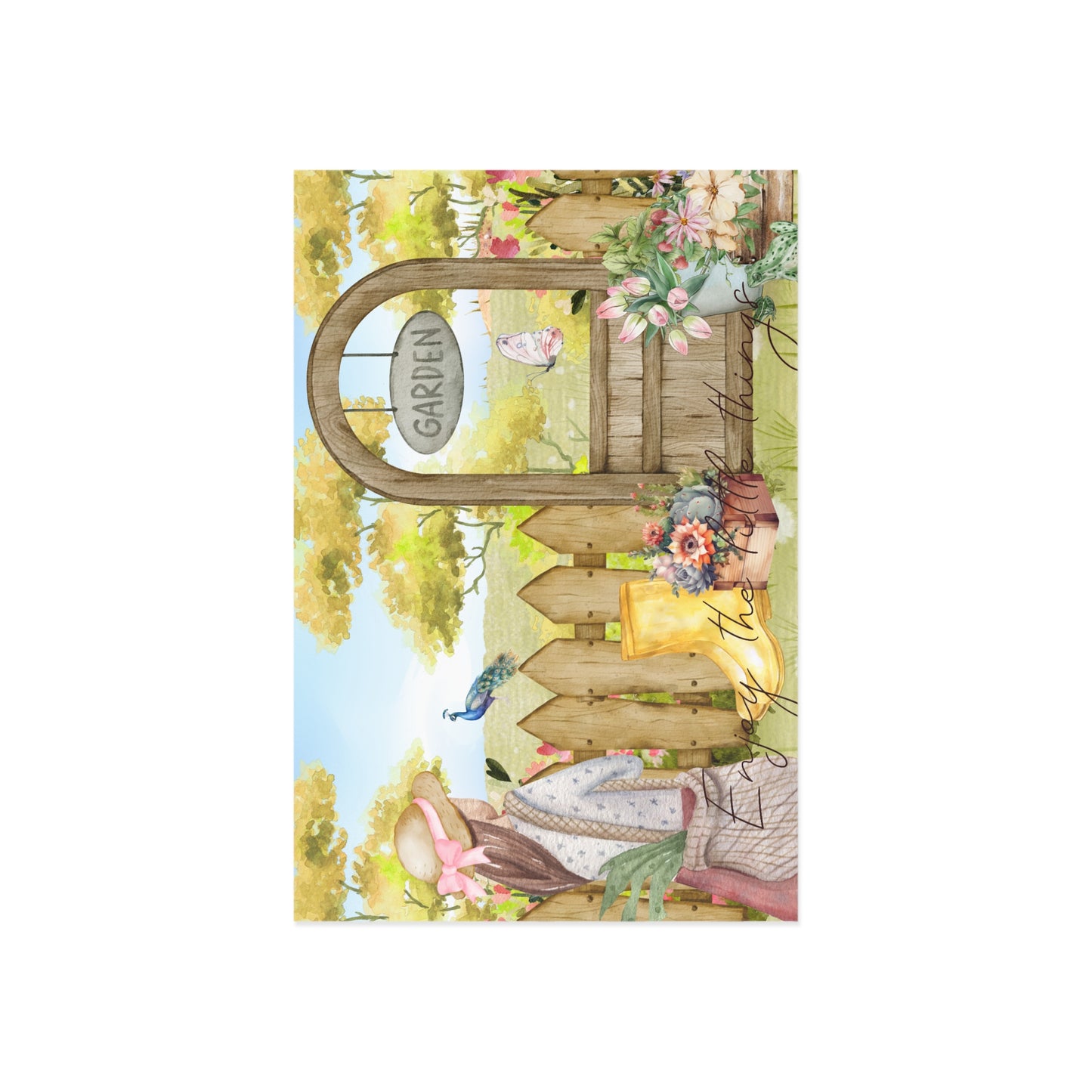 The Dreamer's Bookshop "Garden Love" Enjoy the Little Things Card - The Dreamer's Bookshop.