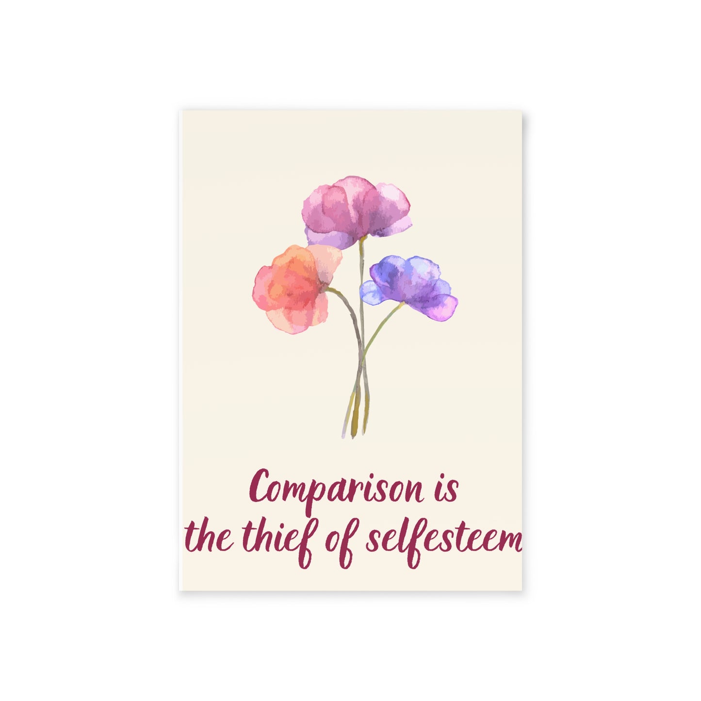 The Dreamer's Bookshop - Love Yourself Card "Comparison" - The Dreamer's Bookshop.