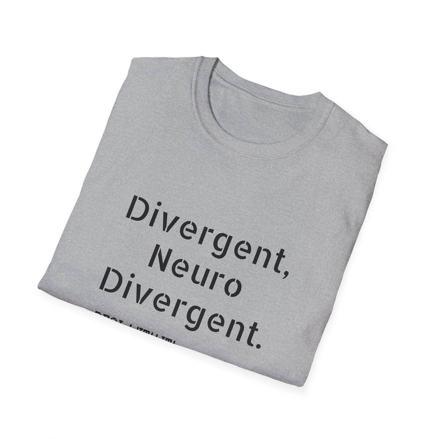Divergent Neuro Divergent T-Shirt - Unisex Softstyle Tee - The Dreamer's Bookshop.