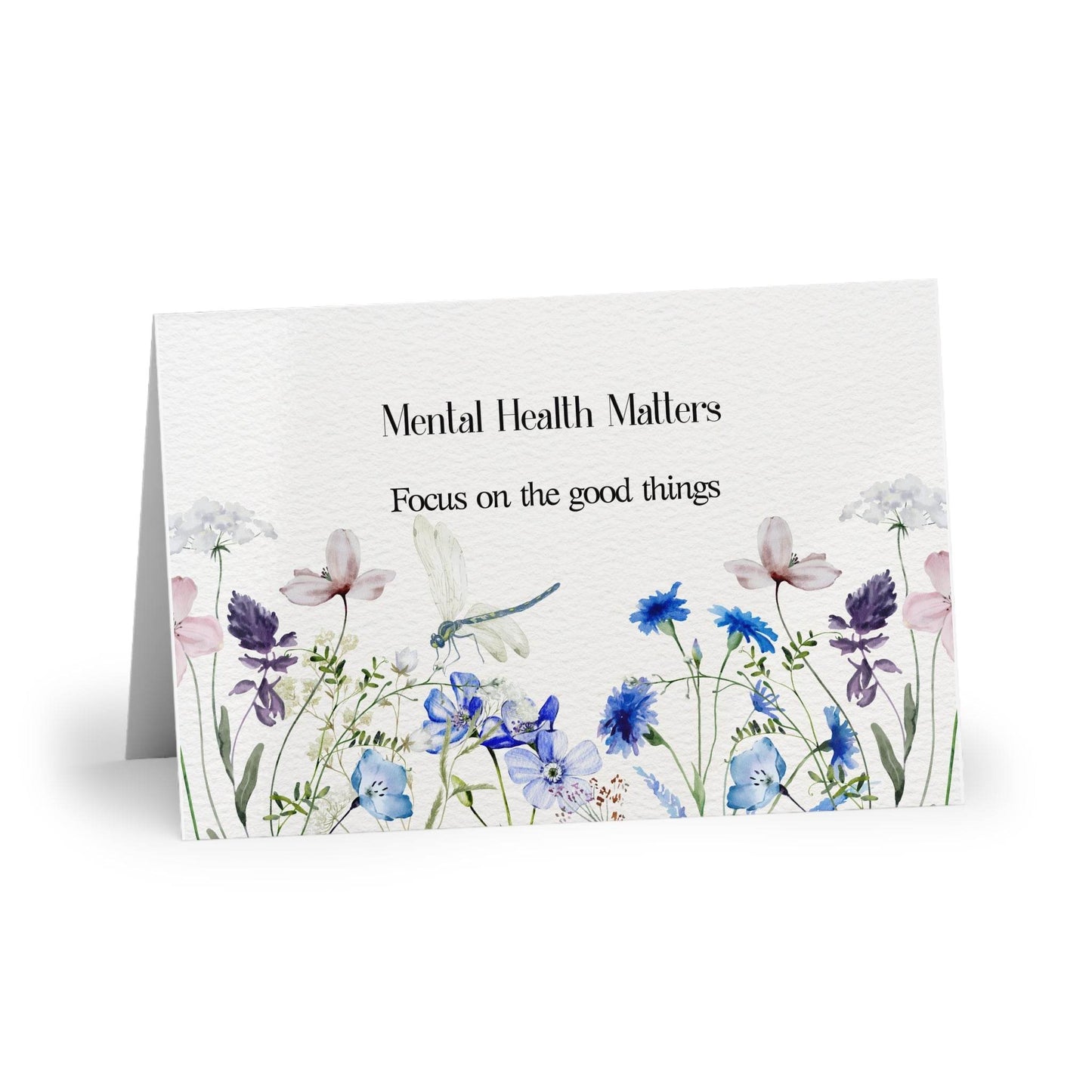 Watercolor "Focus" Mental Health Matters Art Print Card - The Dreamer's Bookshop.