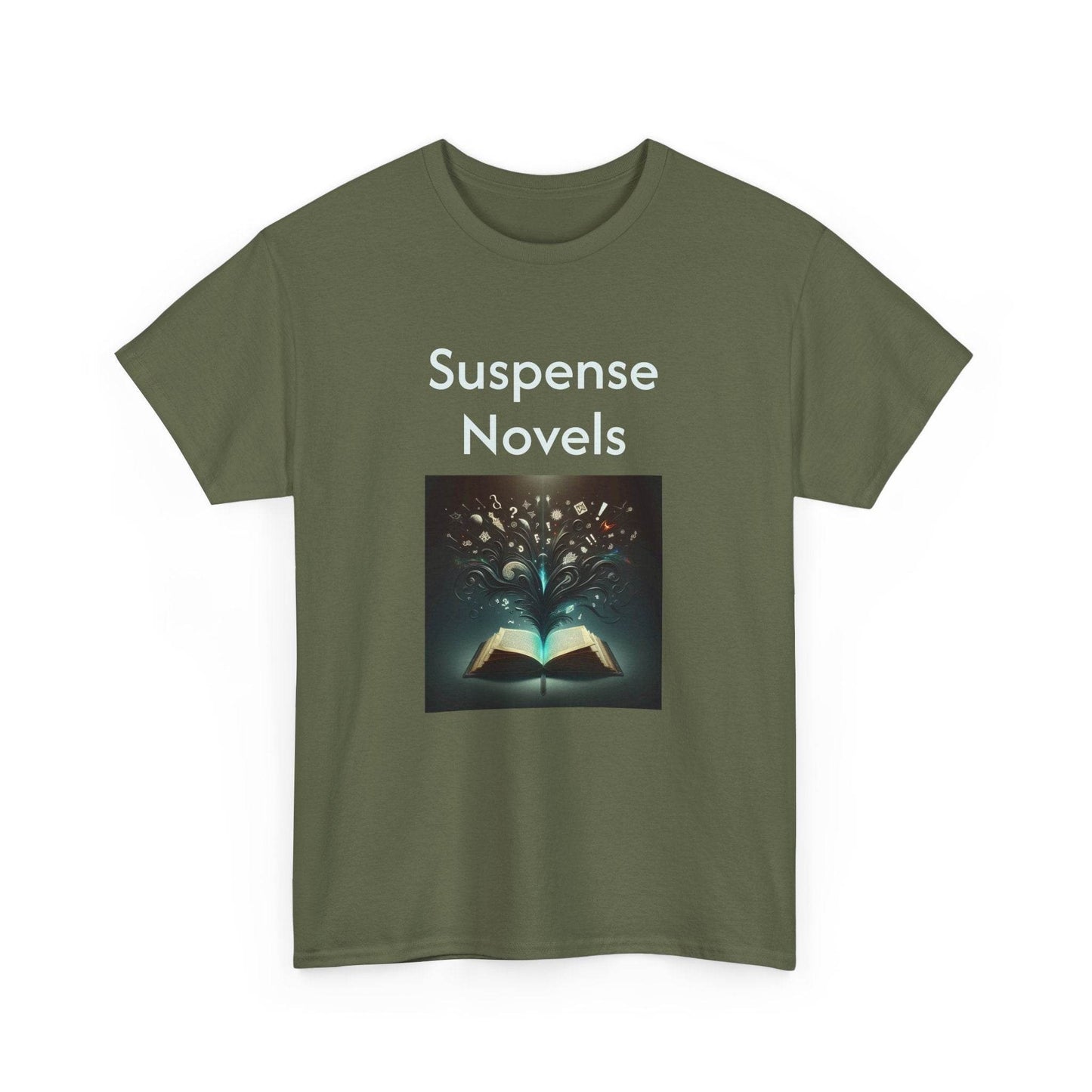 Fiction - Graphic Tee - Unisex Heavy Cotton T-Shirt Suspense Novels - The Dreamer's Bookshop.