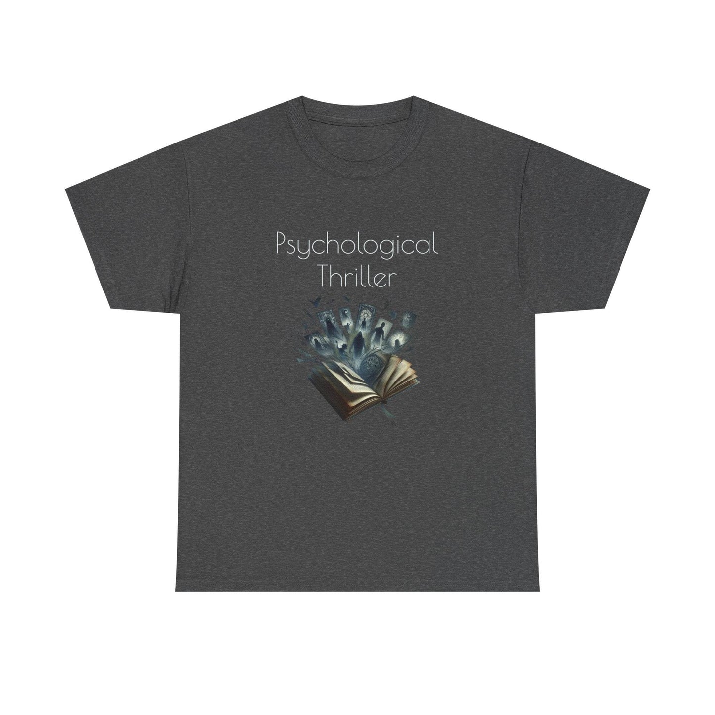 Fiction - Graphic Tee - Unisex Heavy Cotton T-Shirt Psychological Thriller - The Dreamer's Bookshop.
