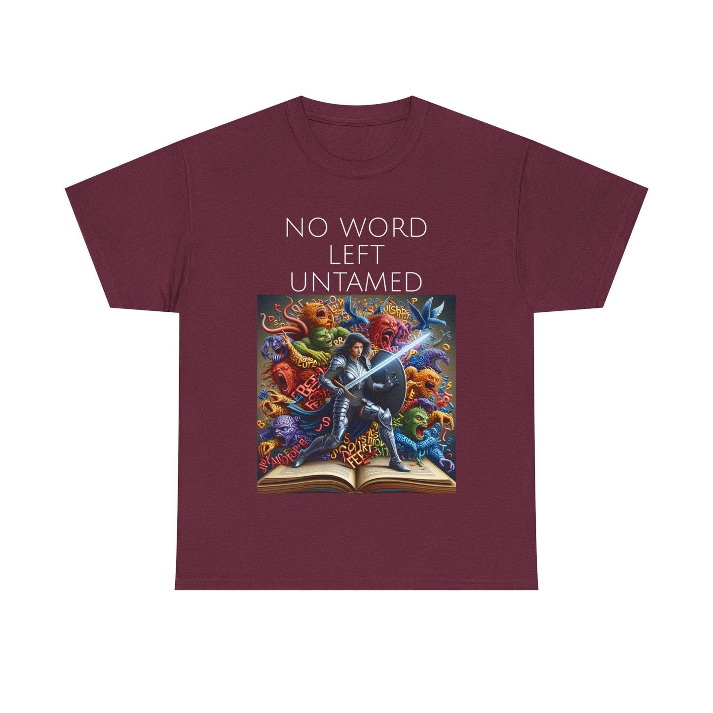 No Word - Unisex Heavy Cotton Tee - Creative Writer's Apparel - The Dreamer's Bookshop.