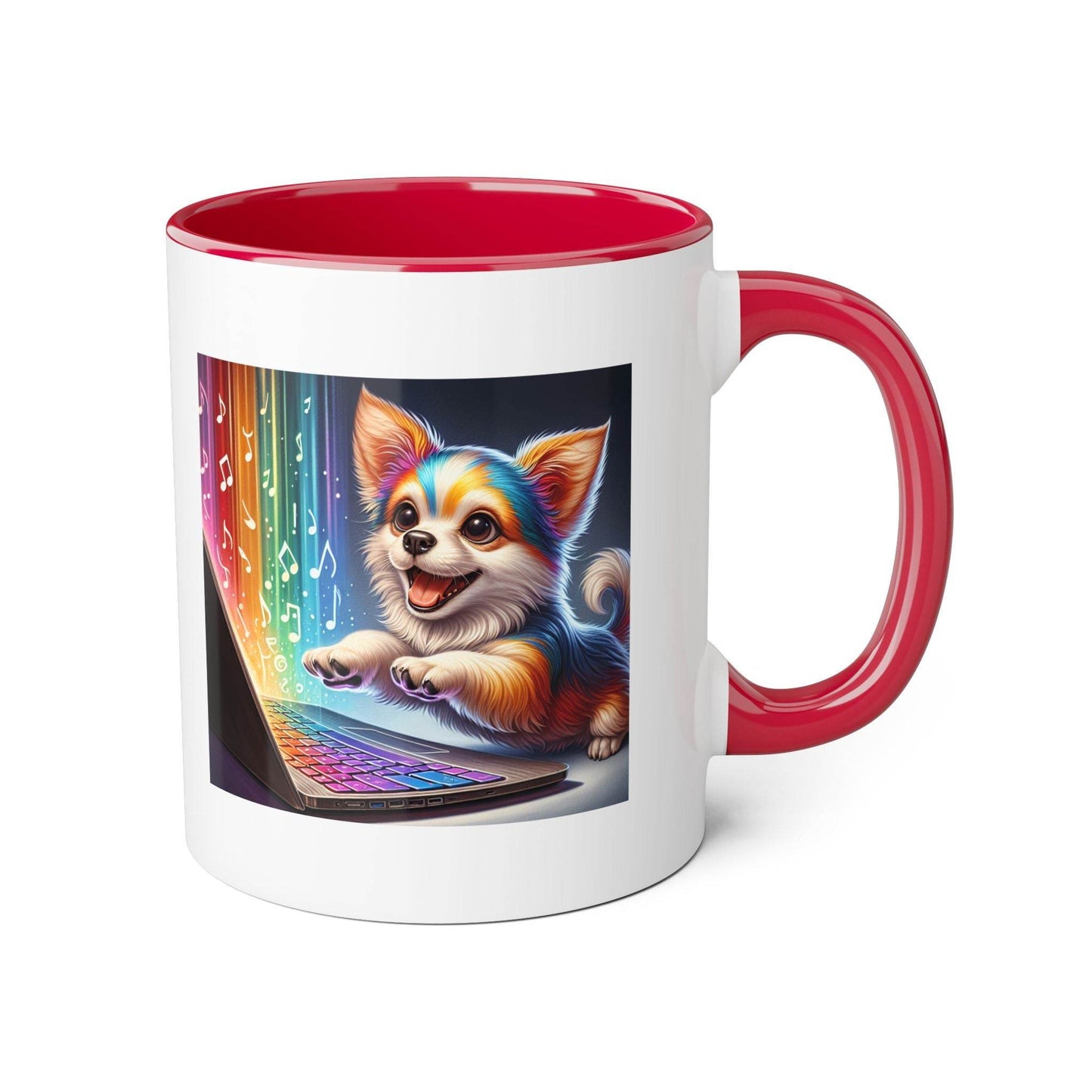 Funny Dog Writer Accent Mug - 11oz Coffee Cup for Book Lovers - The Dreamer's Bookshop.