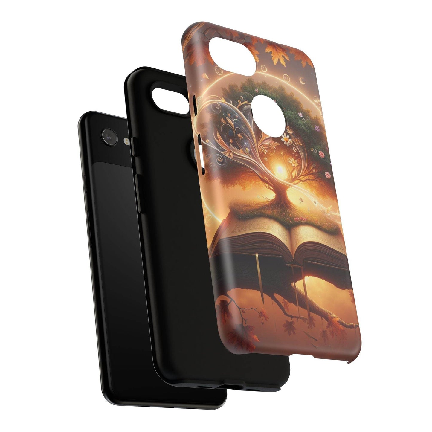 Google & Samsung - Artistic Phone Case with BookishTree Design - Tough Cases - The Dreamer's Bookshop.