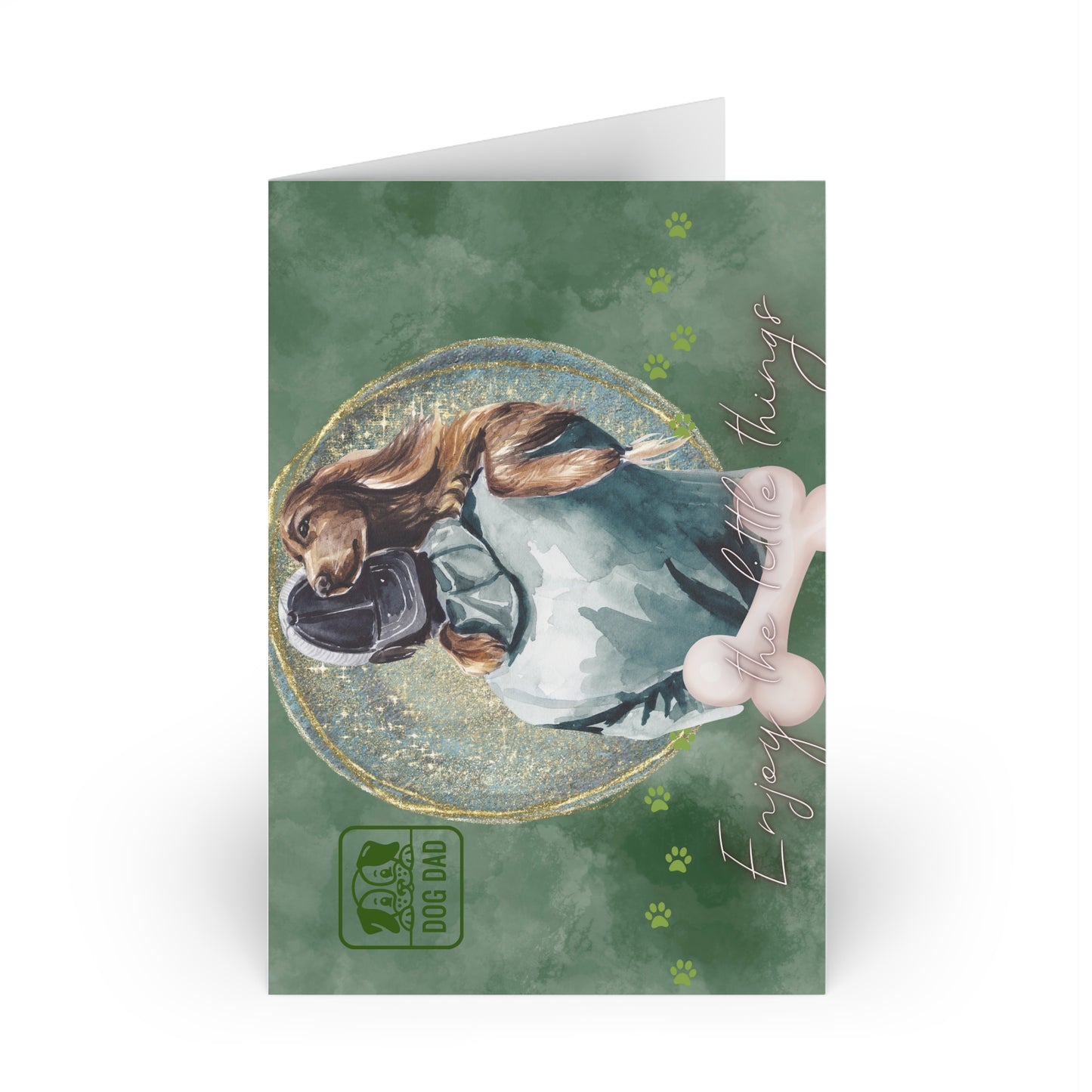 The Dreamer's Bookshop "Dog dad" Enjoy the Little Things Card - The Dreamer's Bookshop.