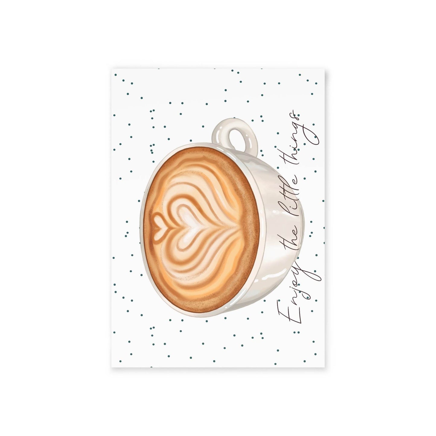The Dreamer's Bookshop "Coffee" Enjoy the Little Things Card - The Dreamer's Bookshop.
