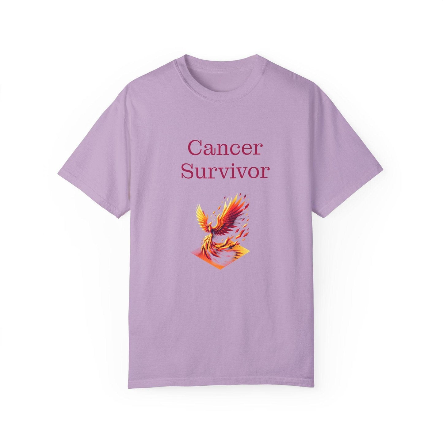 Cancer Survivor Unisex Garment-Dyed T-shirt - Inspirational Motivational Tee - The Dreamer's Bookshop.