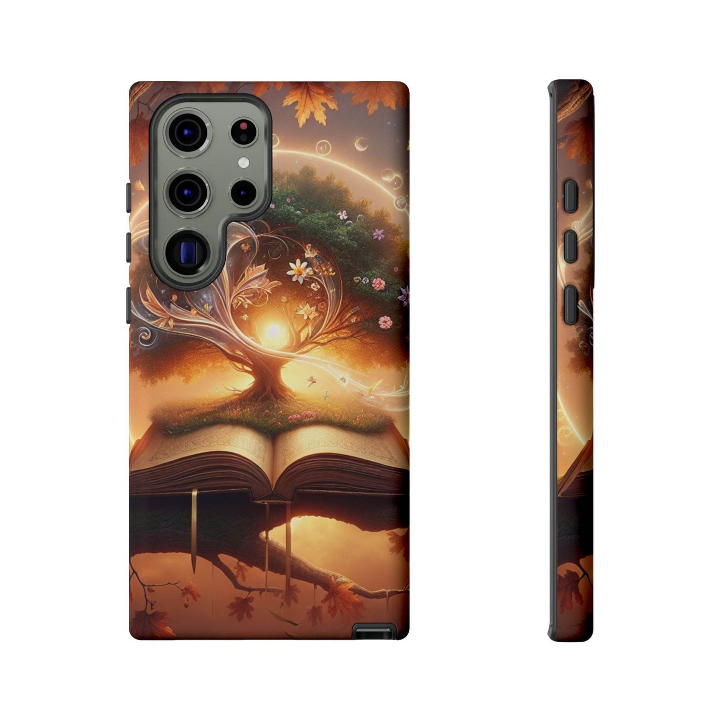 Nature-Inspired iPhone & Samsung Phone Case with Tree of Life Design - The Dreamer's Bookshop.