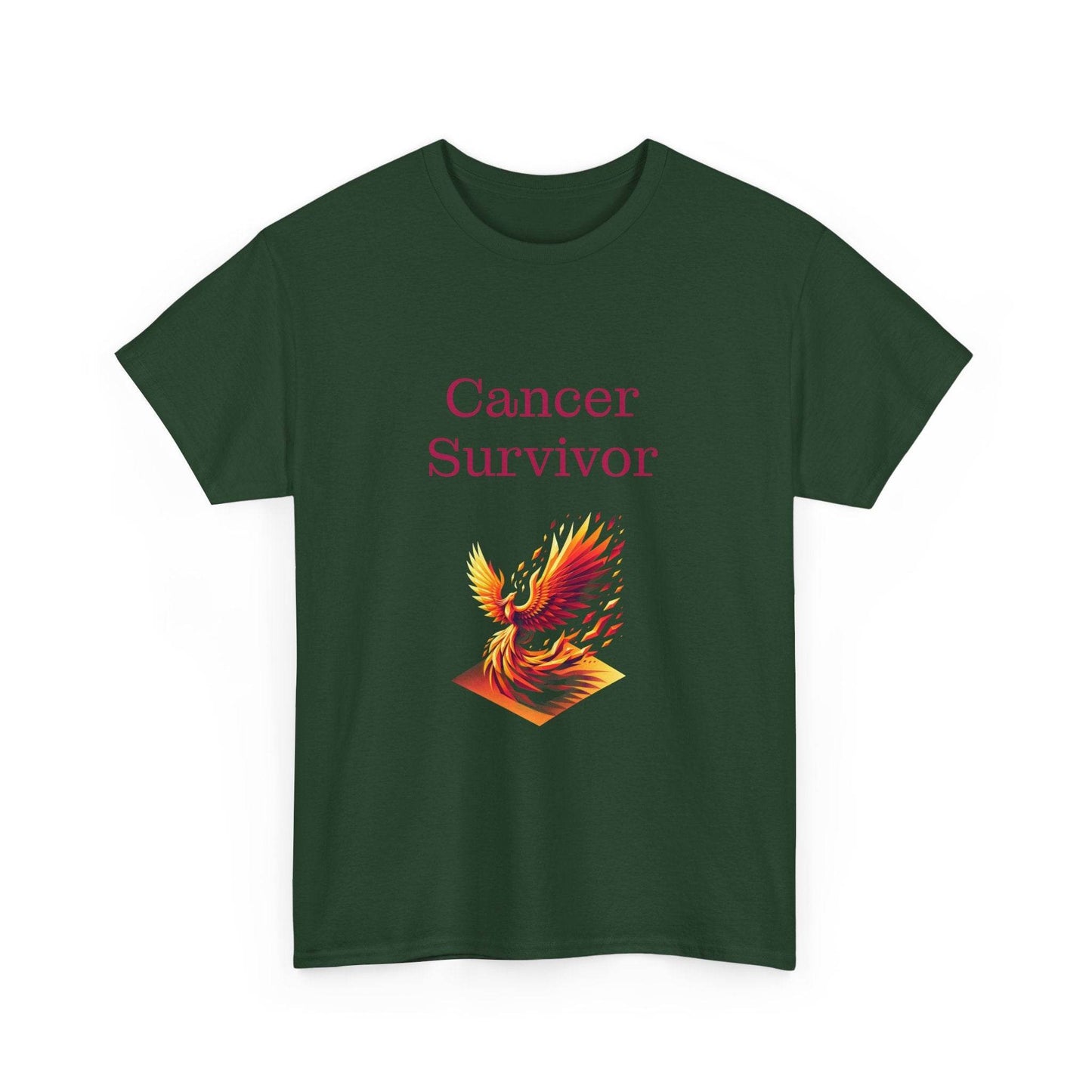 Cancer Survivor Unisex Heavy Cotton Tee - Inspirational Battle T-Shirt - The Dreamer's Bookshop.