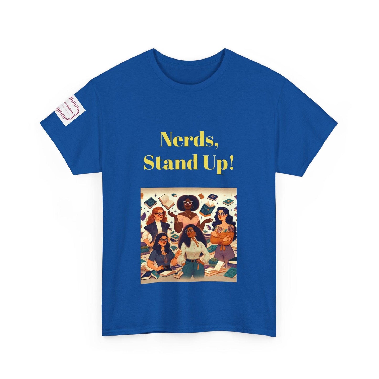 Nerds Stand Up - Unisex Heavy Cotton Tee - Book Lovers - The Dreamer's Bookshop.