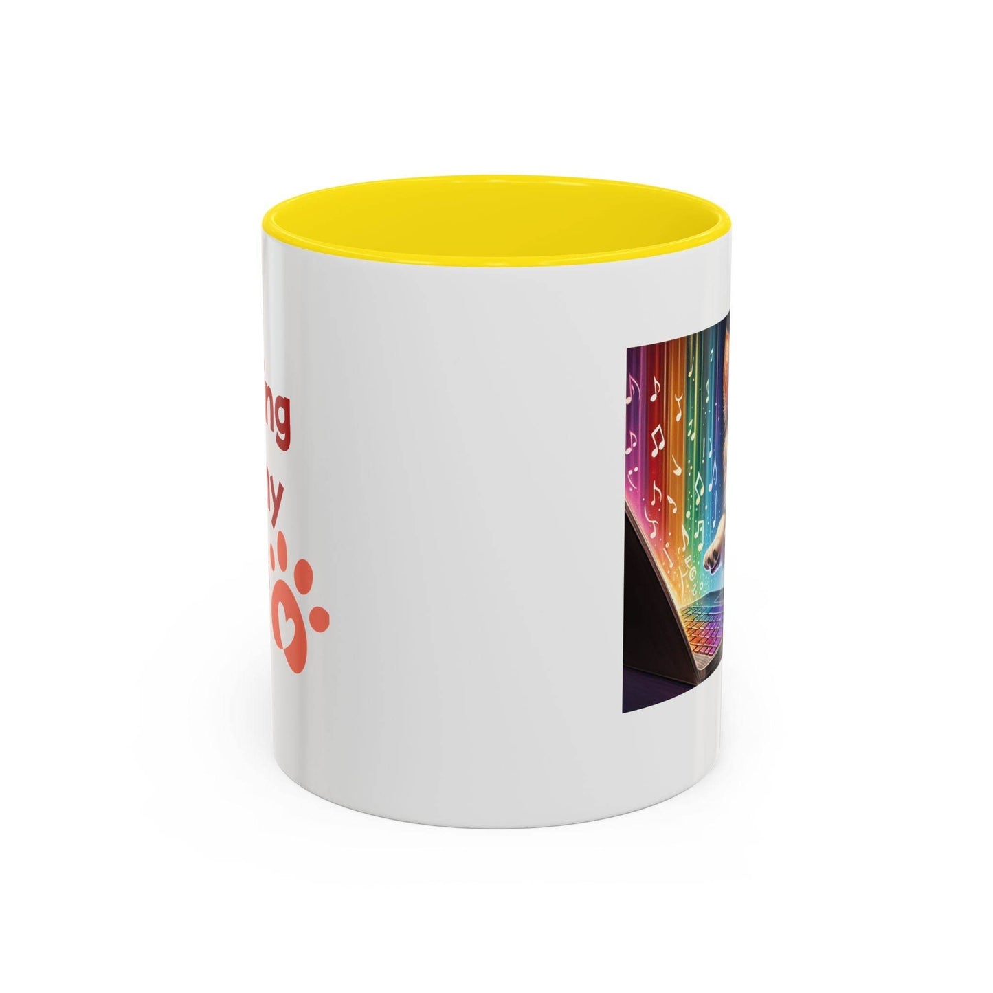Playful Dog Writer Coffee Mug - Cute Gift for Book Lovers - The Dreamer's Bookshop.