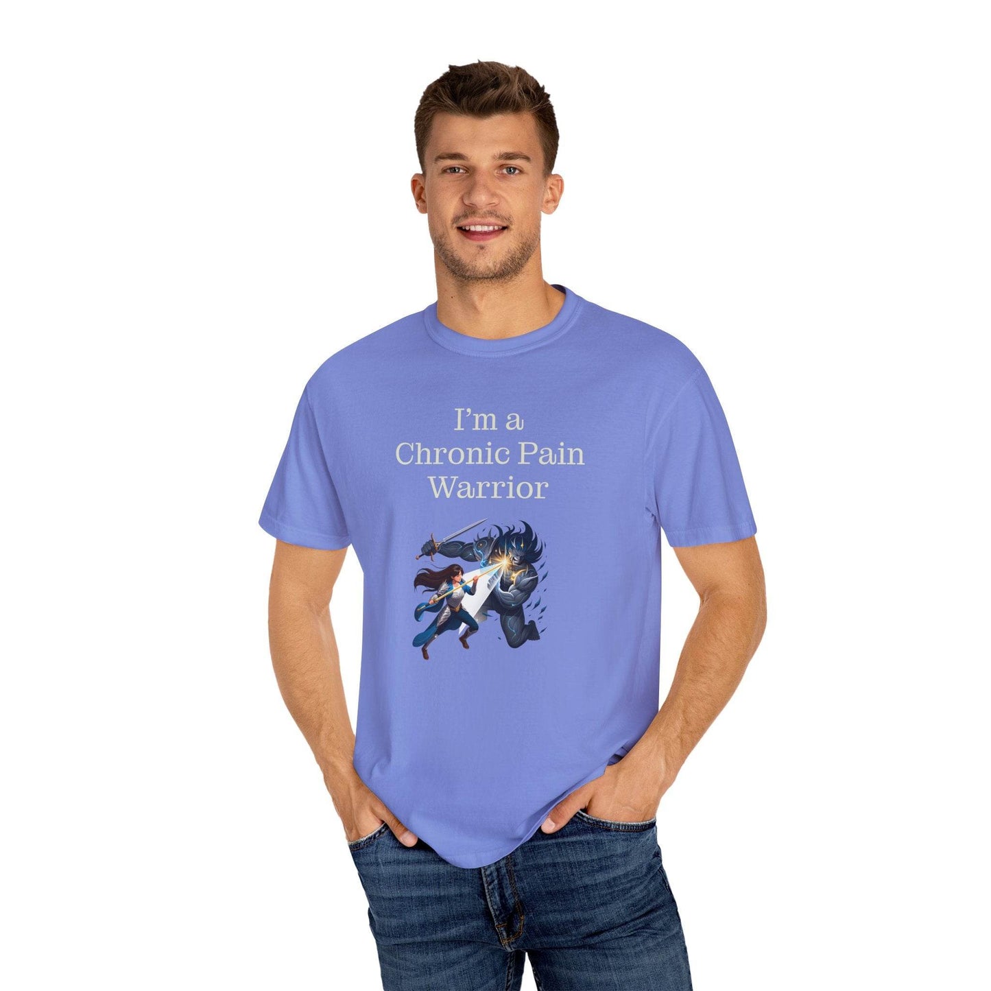 Chronic Pain Warrior Unisex T-Shirt - Empowering Tee for Healthcare Awareness - The Dreamer's Bookshop.