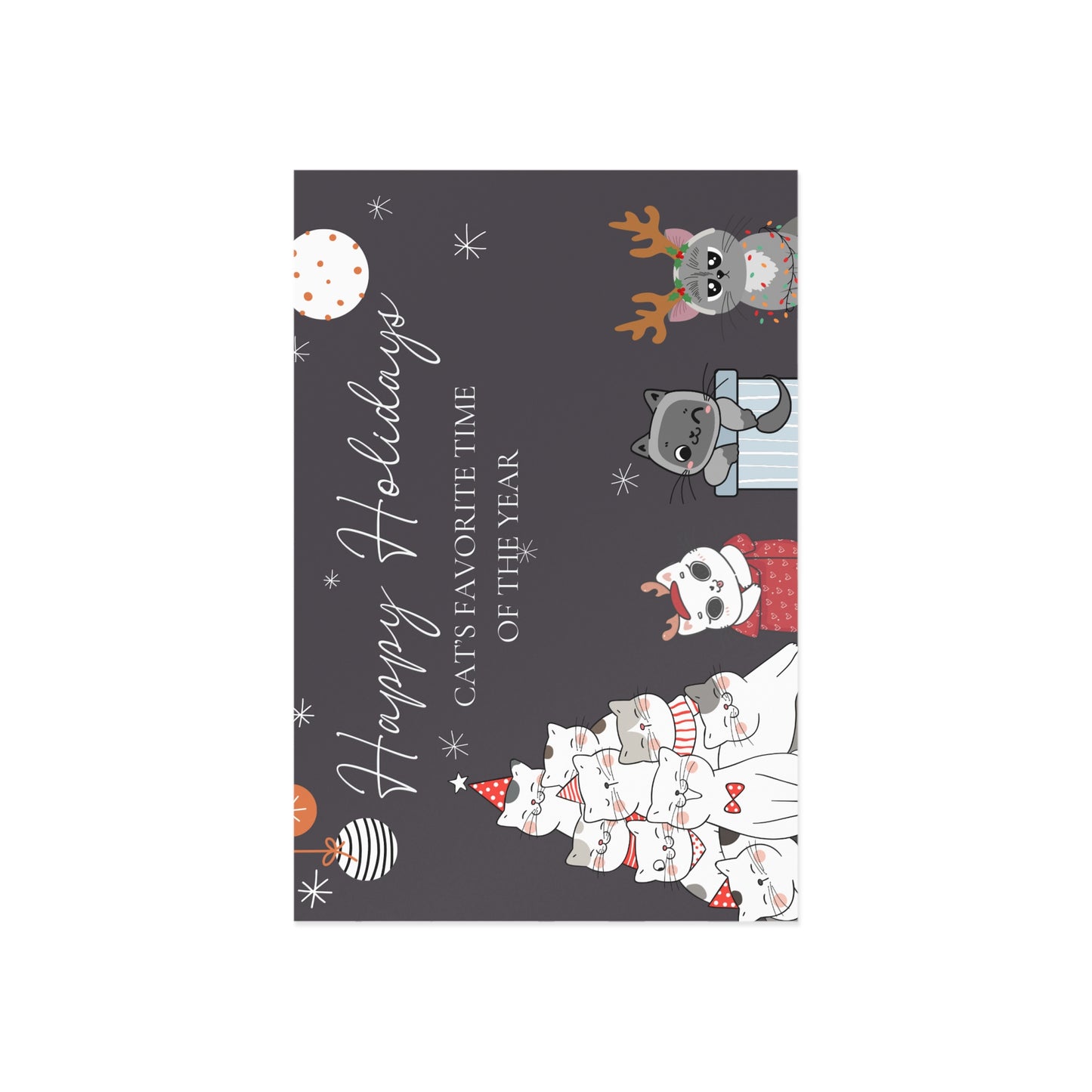 The Dreamer's Bookshop "Cat's XMas" Cute Christmas Cards
