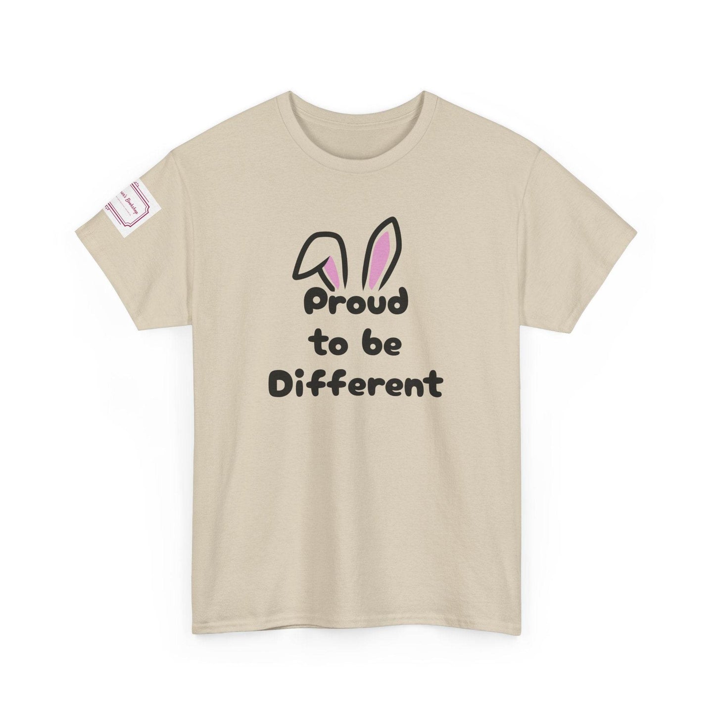 Proud to be Different Unisex Heavy Cotton Tee - Celebrate Individuality - The Dreamer's Bookshop.