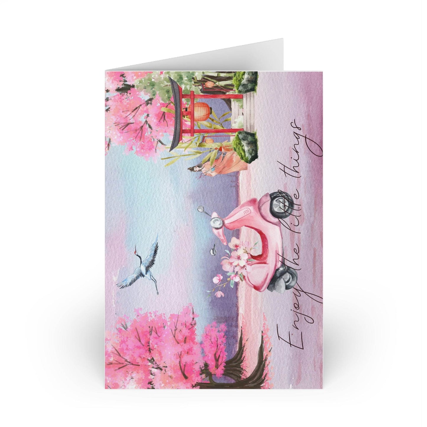 The Dreamer's Bookshop "Japanese Zen" Enjoy the Little Things Card - The Dreamer's Bookshop.