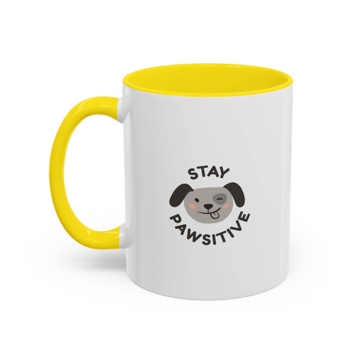 Cute Dog Pawsitive Coffee Mug - 11 & 15oz Drink and Behave - The Dreamer's Bookshop.
